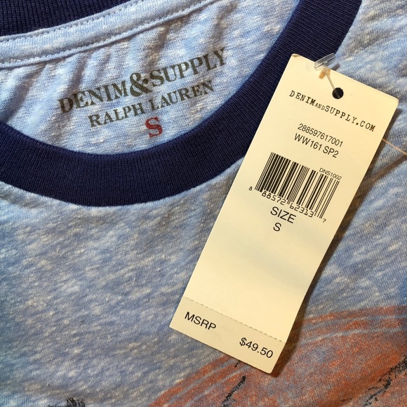 Denim & Supply by Ralph Lauren T-Shirt Boho Riviera NWT! Size S - Picture 5 of 7